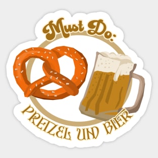 Pretzel Und Bier Sticker